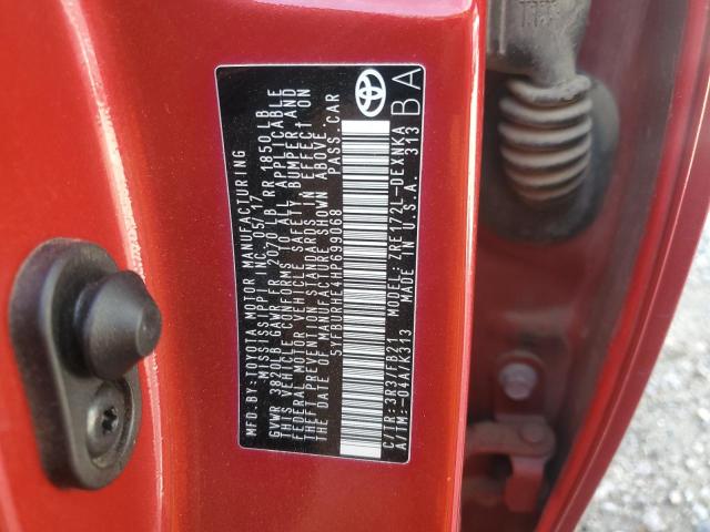 2017 TOYOTA COROLLA L - 5YFBURHE4HP699068