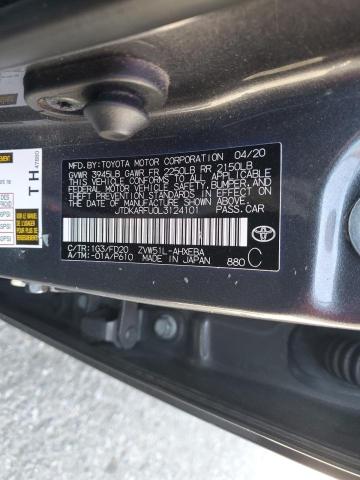 2020 TOYOTA PRIUS L JTDKARFU0L3124101