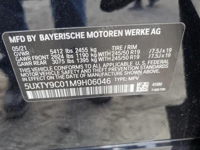 2021 BMW X3 XDRIVEM 5UXTY9C01M9H06046