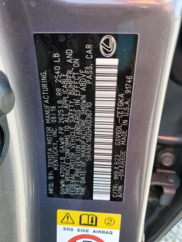 2017 LEXUS ES 350 58ABK1GG5HU036710