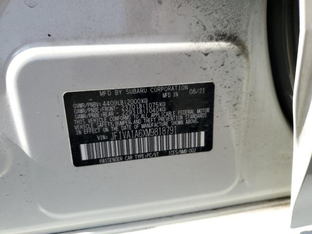 2021 SUBARU WRX JF1VA1A6XM9818791