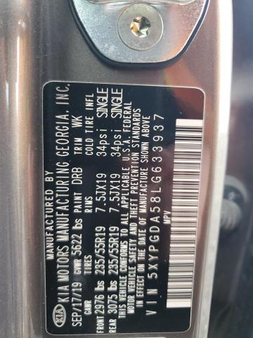 2020 KIA SORENTO S 5XYPGDA58LG633937