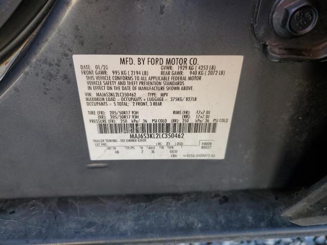 2020 FORD ECOSPORT T MAJ6S3KL2LC350462