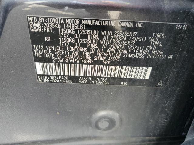 2015 TOYOTA RAV4 XLE - 2T3WFREV4FW148982