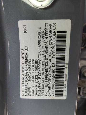 2022 HONDA CIVIC SPOR - 19XFL1H80NE001133