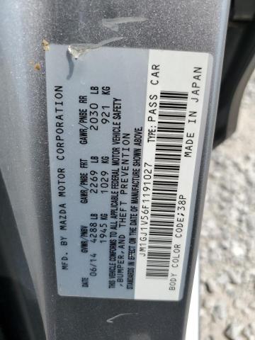 2015 MAZDA 6 TOURING - JM1GJ1V56F1191027