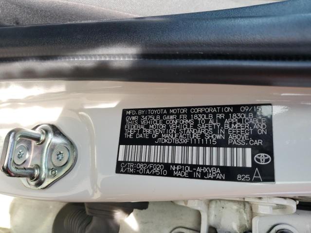 2015 TOYOTA PRIUS C JTDKDTB3XF1111115