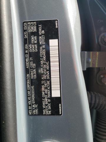 2024 VOLVO S60 ULTIMA 7JRL12TM2RG323315