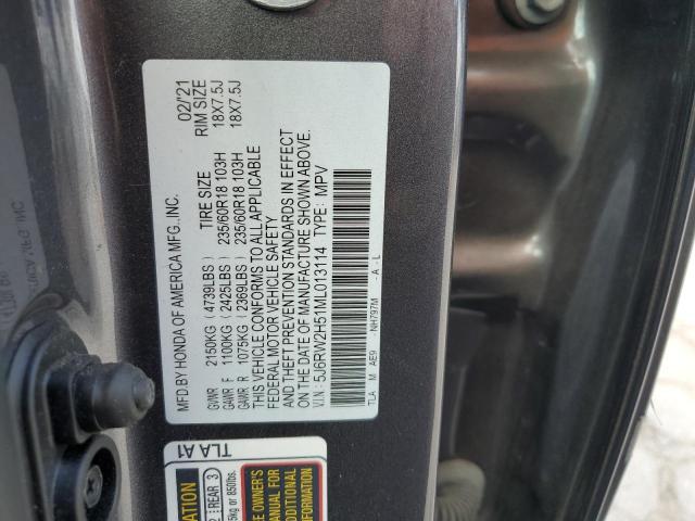 2021 HONDA CR-V EX 5J6RW2H51ML013114