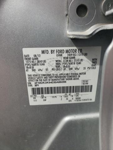 2013 FORD EDGE LIMIT - 2FMDK3K94DBA86096