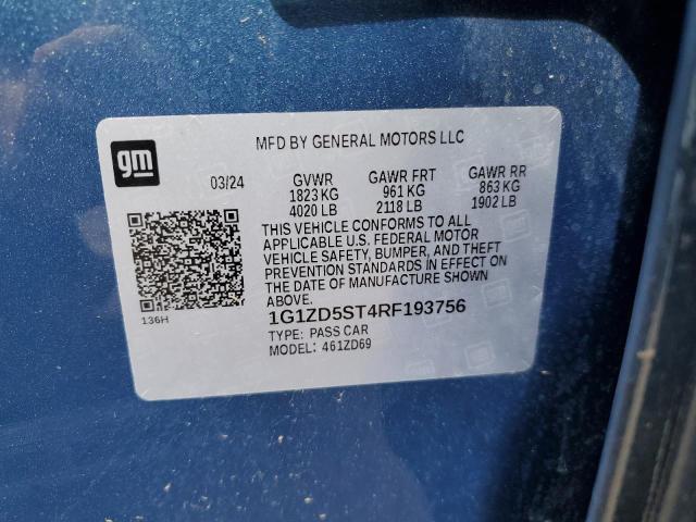 2024 CHEVROLET MALIBU LT - 1G1ZD5ST4RF193756