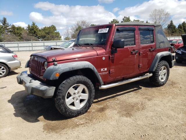 JEEP WRANGLER U 2008 burgundy  gas 1J8GA391X8L592843 photo #1