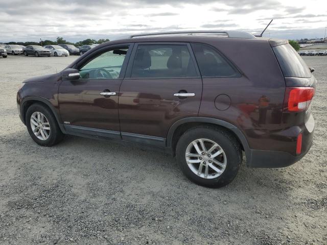 KIA SORENTO LX 2015 maroon 4dr spor gas 5XYKTDA79FG601302 photo #3