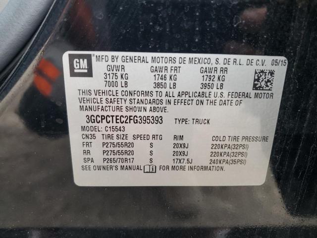 2015 CHEVROLET SILVERADO - 3GCPCTEC2FG395393