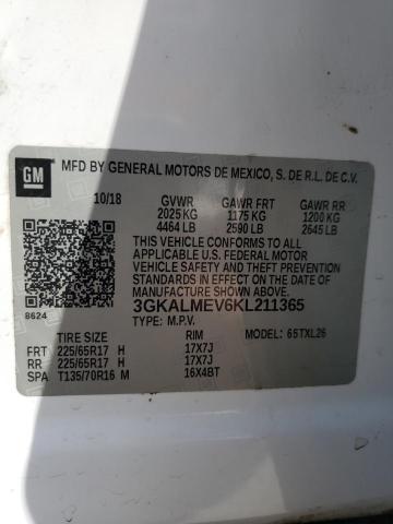 2019 GMC TERRAIN SL - 3GKALMEV6KL211365