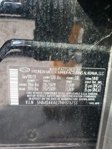 2022 HYUNDAI SANTA FE L - 5NMS44AL7NH376733