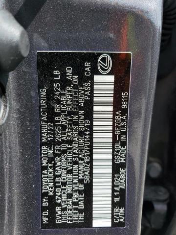 2023 LEXUS ES 350 BAS 58ADZ1B17PU144719