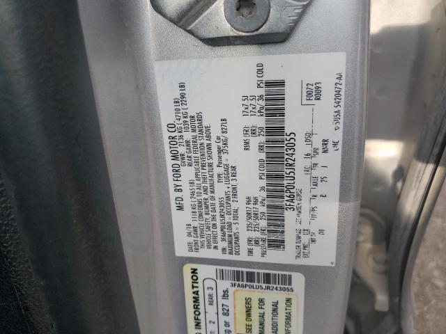 2018 FORD FUSION SE - 3FA6P0LU5JR243055