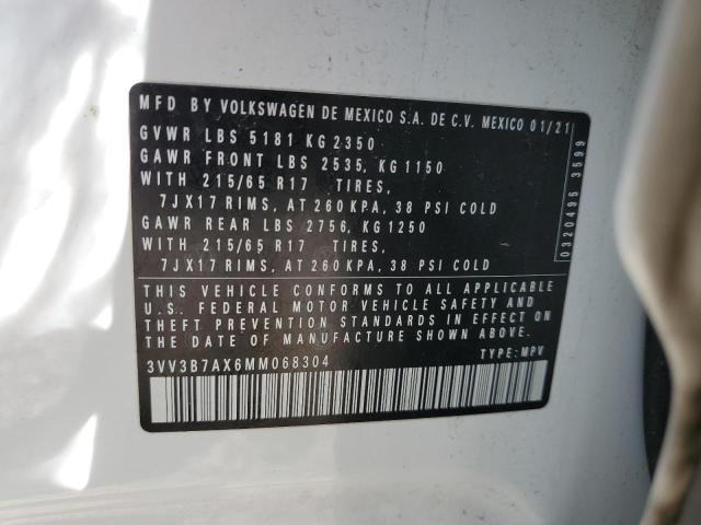 2021 VOLKSWAGEN TIGUAN SE - 3VV3B7AX6MM068304