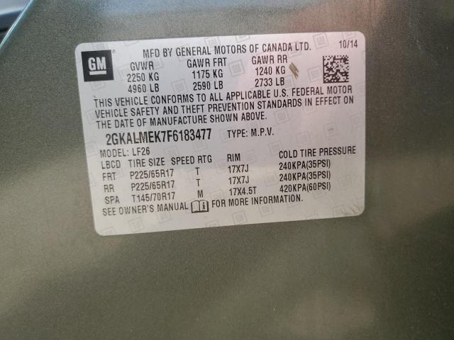 2015 GMC TERRAIN SL - 2GKALMEK7F6183477