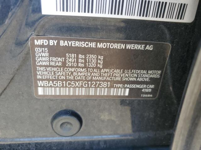 2015 BMW 535 I WBA5B1C5XFG127381