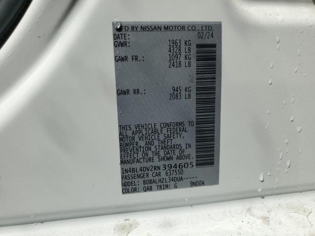 2024 NISSAN ALTIMA SV - 1N4BL4DV2RN394605