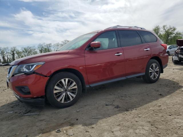 NISSAN PATHFINDER 2017 red  gas 5N1DR2MN6HC657755 photo #1