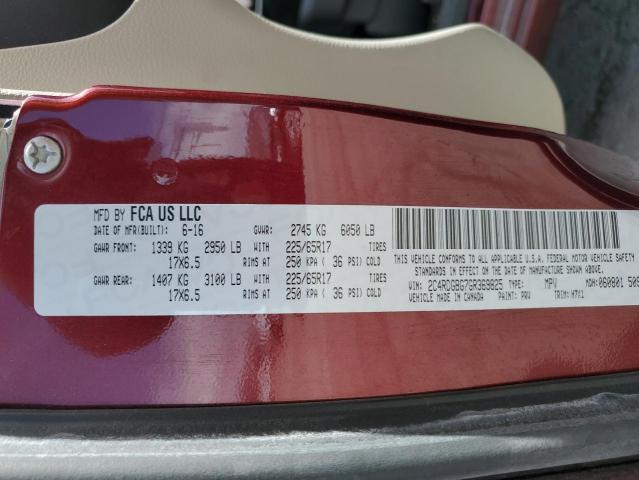 2016 DODGE GRAND CARAVAN SE 2C4RDGBG7GR369825