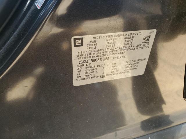 2016 GMC TERRAIN SL - 2GKALPEK0G6150338