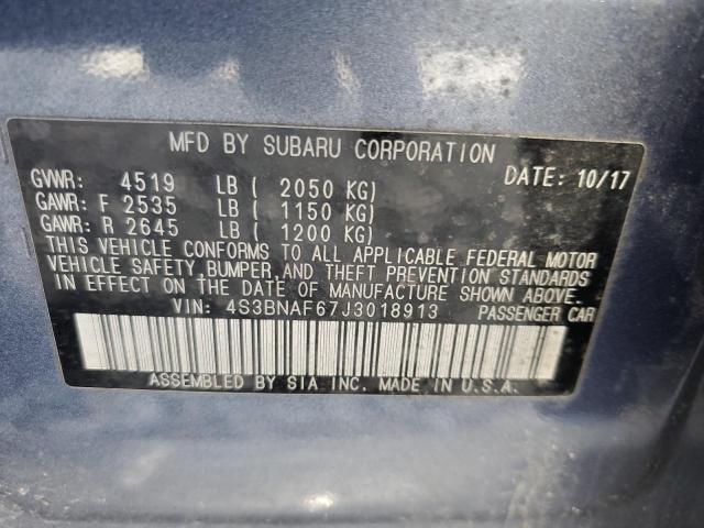 2018 SUBARU LEGACY 2.5 - 4S3BNAF67J3018913
