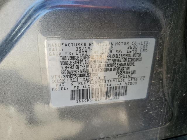 2019 NISSAN KICKS S - 3N1CP5CU8KL531332