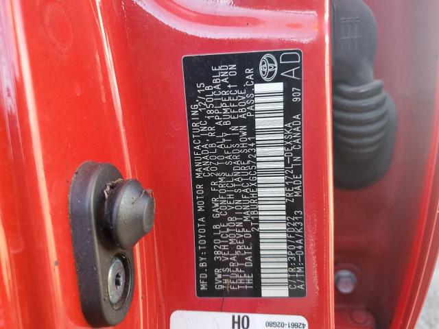 2016 TOYOTA COROLLA L - 2T1BURHEXGC572341