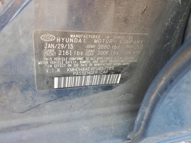 2015 HYUNDAI ELANTRA SE - KMHDH4AE4FU457189