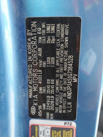 2016 KIA SOUL + - KNDJP3A51G7384528