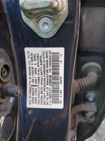 2016 HONDA CIVIC EXL - 19XFC1F76GE009766