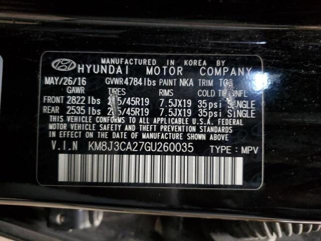 2016 HYUNDAI TUCSON LIM - KM8J3CA27GU260035