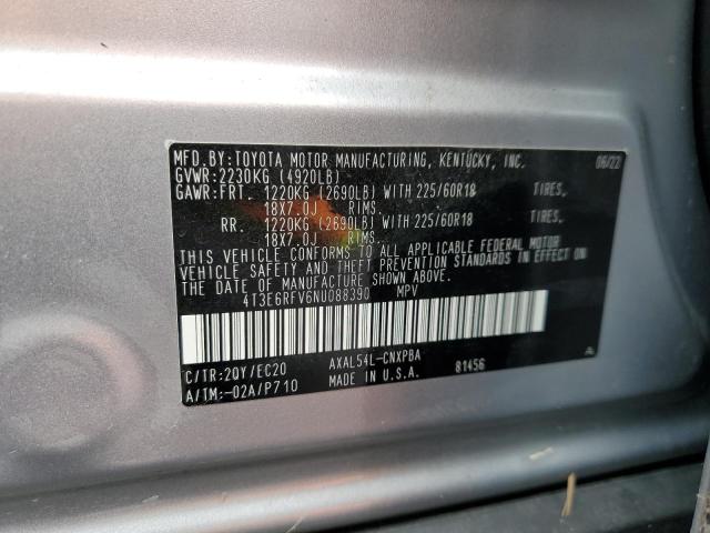 2022 TOYOTA RAV4 XSE - 4T3E6RFV6NU088390