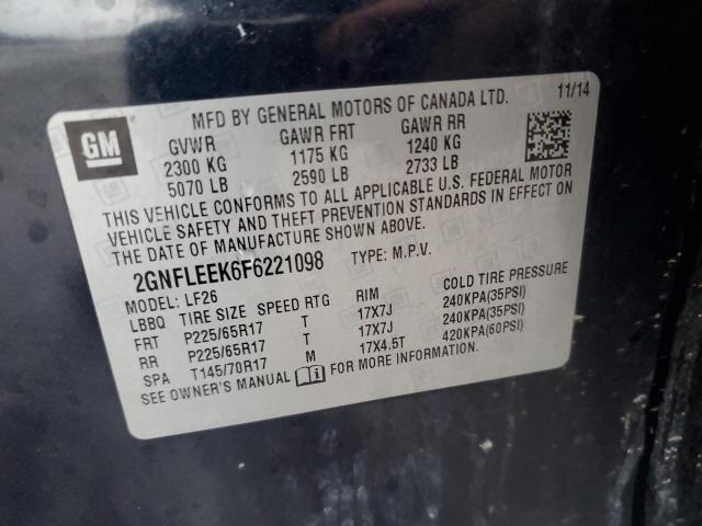 2015 CHEVROLET EQUINOX LS - 2GNFLEEK6F6221098