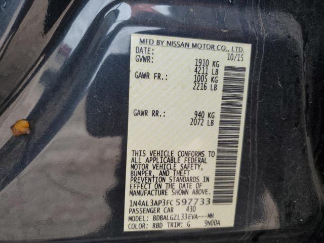2015 NISSAN ALTIMA 2.5 - 1N4AL3AP3FC597733
