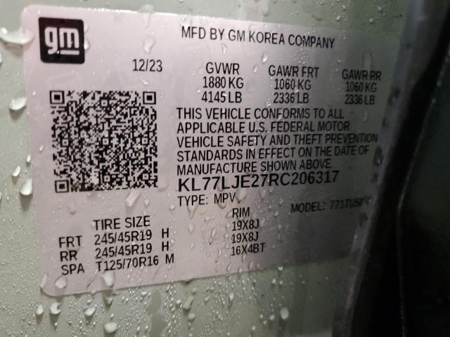 2024 CHEVROLET TRAX 2RS - KL77LJE27RC206317