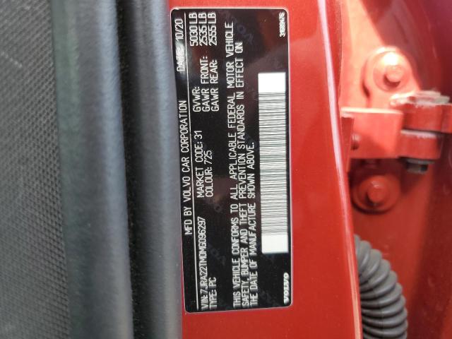 2021 VOLVO S60 T6 R-D - 7JRA22TM0MG096297