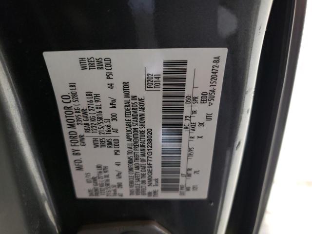 2016 FORD TRANSIT CO NM0GE9F77G1238020