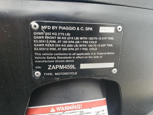 2014 VESPA GTS 300 SU ZAPM459L2E5802588