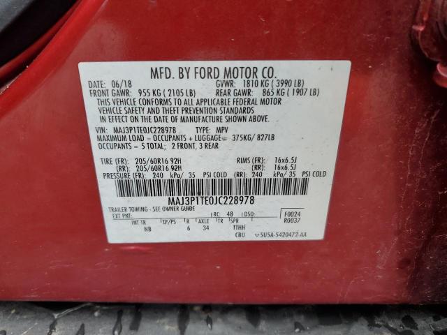 2018 FORD ECOSPORT - MAJ3P1TE0JC228978