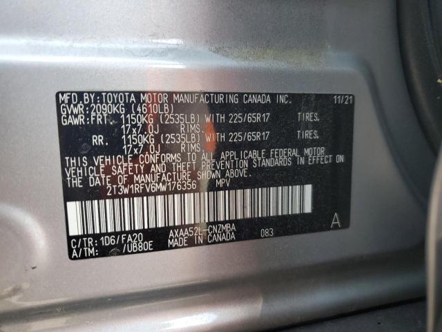 2021 TOYOTA RAV4 XLE - 2T3W1RFV6MW176356