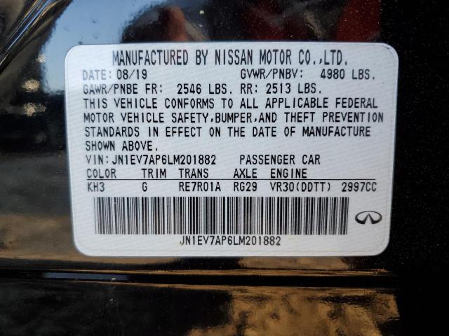 2020 INFINITI Q50 PURE - JN1EV7AP6LM201882