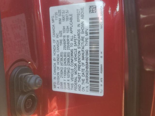 2021 HONDA CR-V EXL - 2HKRW2H86MH601840