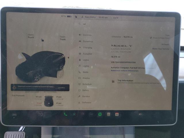 2023 TESLA MODEL Y - 7SAYGDEE5PF850358
