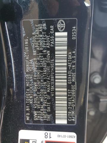 2015 TOYOTA AVALON XLE - 4T1BK1EB8FU149076
