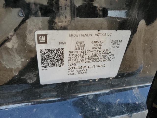2020 CHEVROLET SONIC LT - 1G1JD5SB1L4144070